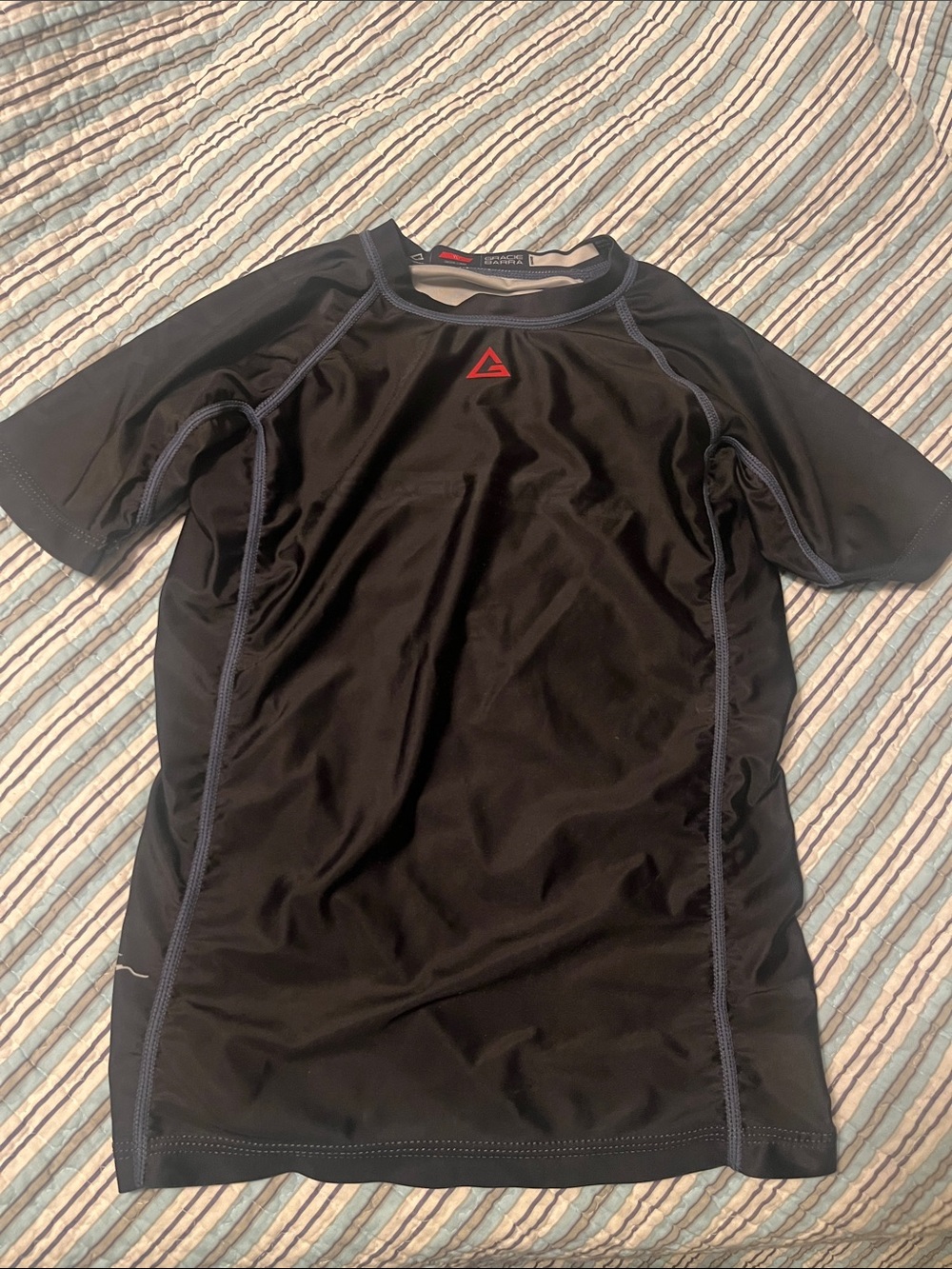 Gracie Barra Kids Black Rash Guard